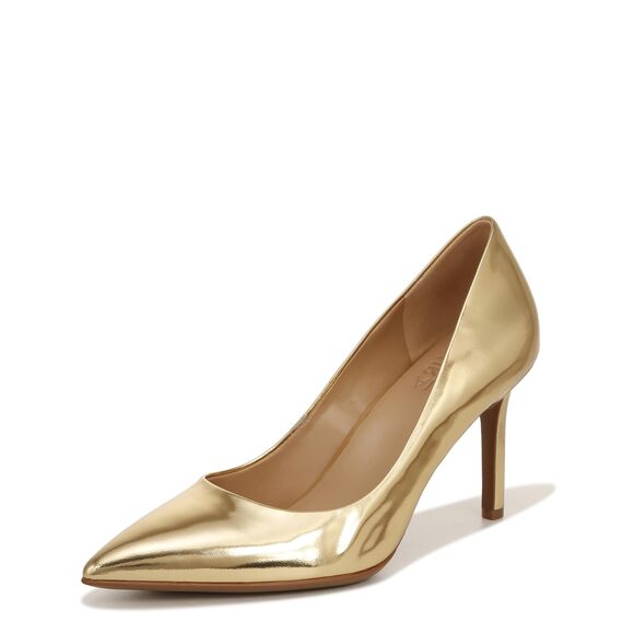 Naturalizer Womens Anna Pump Warm Gold Leather 9.5 M